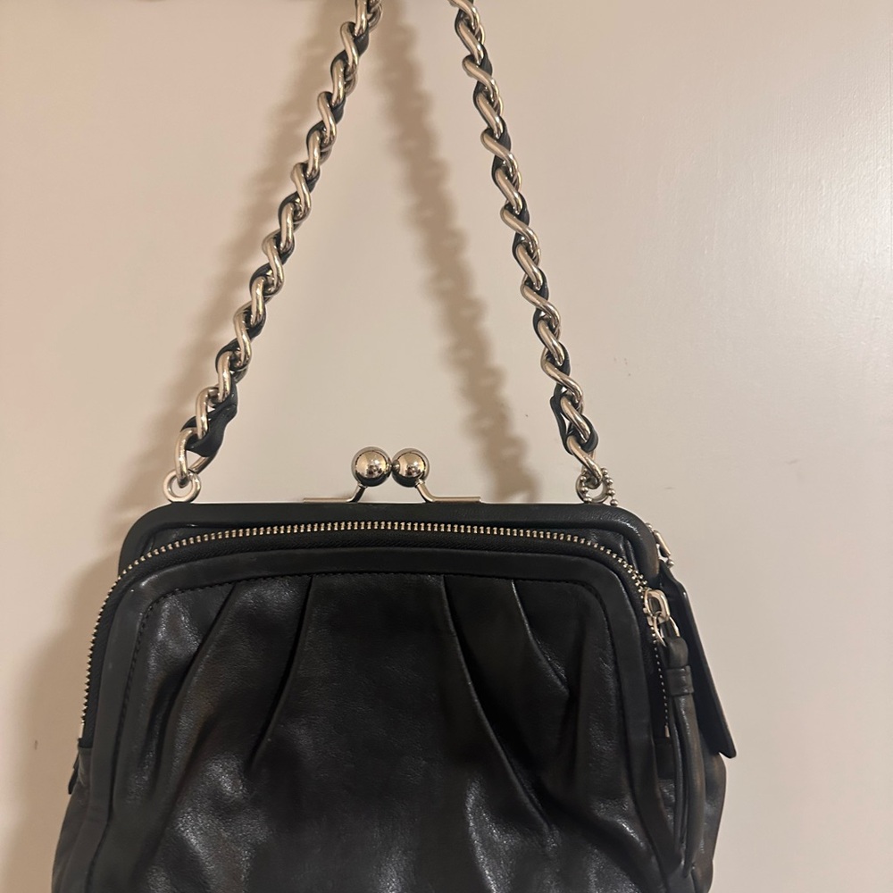 Coach Parker kiss lock chain bag